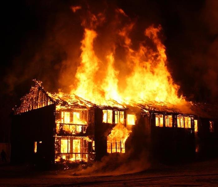 house on fire