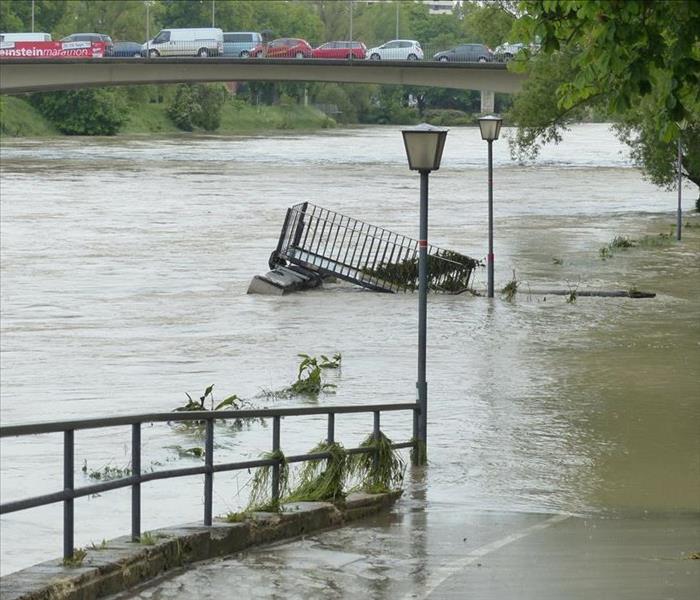 Flooded street