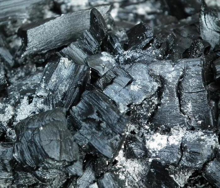 Soot from a fire
